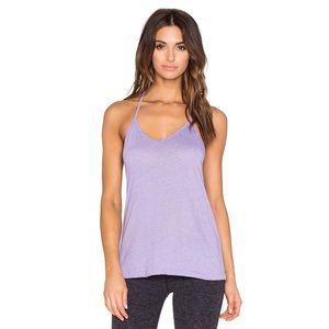 Beyond Yoga Fine Slub Skinny Keyhole Cami in Lavender